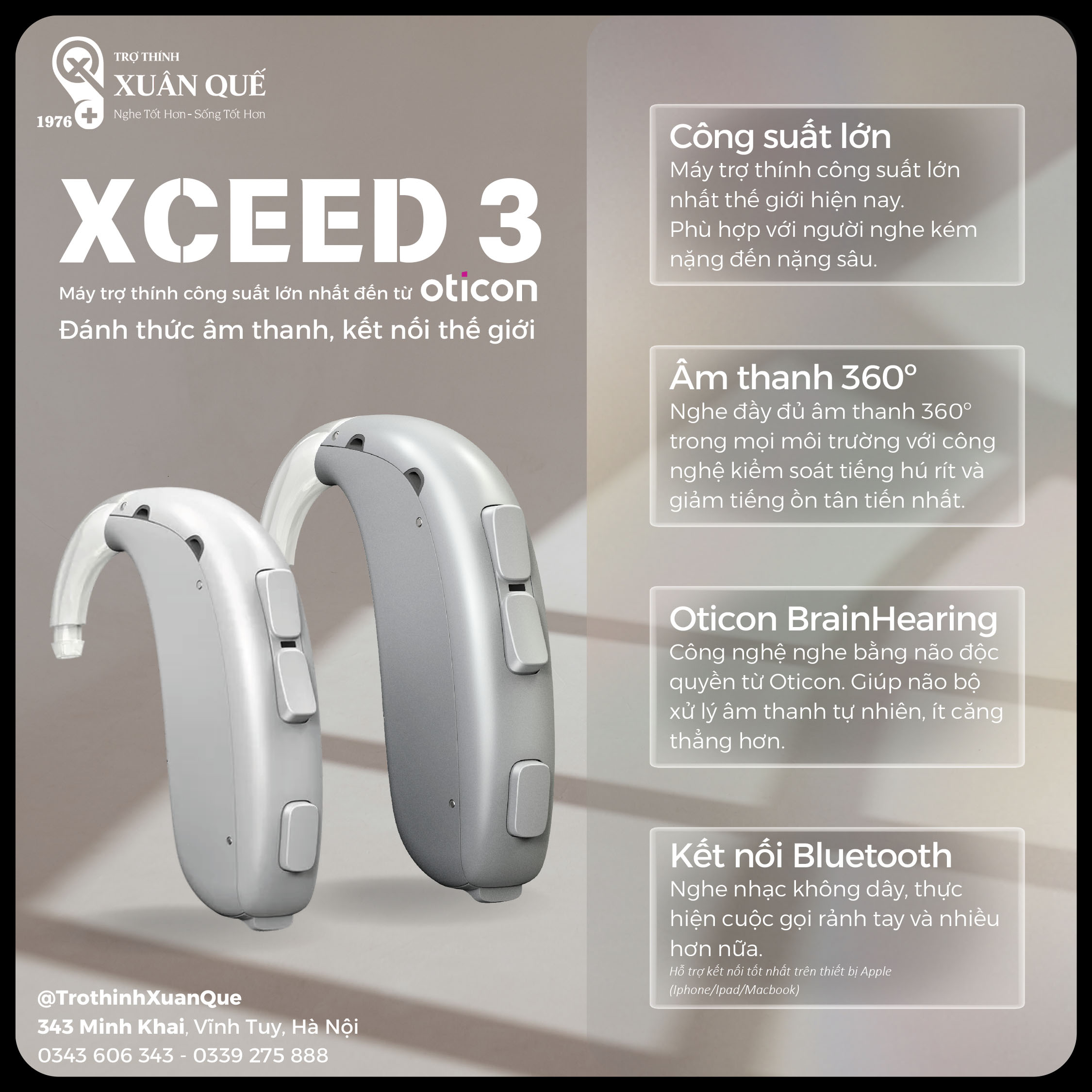 OTICON XCEED 3 – Đánh thức âm thanh, kết nối thế giới